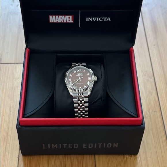 Invicta Marvel Silver and Brown Men's Watch - Picture 2 of 3
